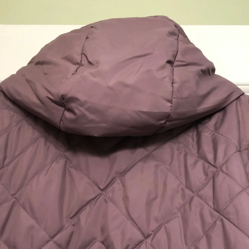 Women's Quilted Jacket - Purple - Picture 7 of 7